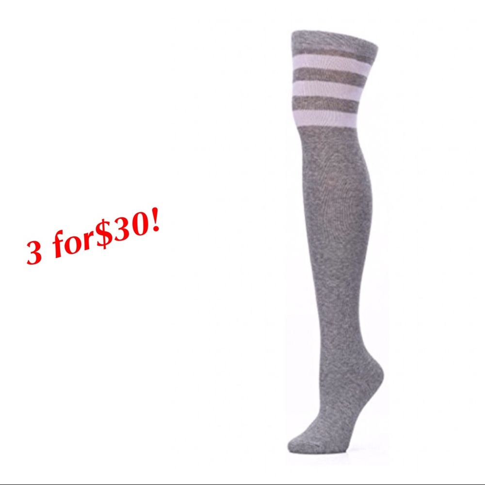 Knee high boot socks. Grey🔸3/30🔸